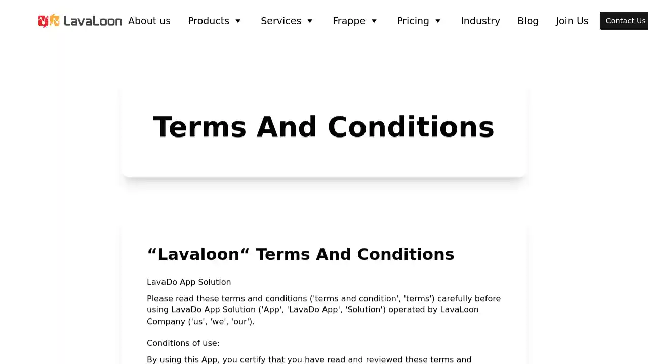 Terms And Conditions